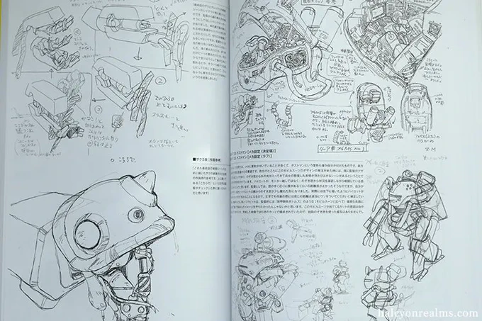 Ridiculously detailed concept art/settei drawings from the Mitsuo Iso Animation Concept art book (2023), with design work for animated films like Ghost In The Shell, MS Gundam, Roujin Z, Memories &amp; more - https://t.co/EDV5W53Gmu 