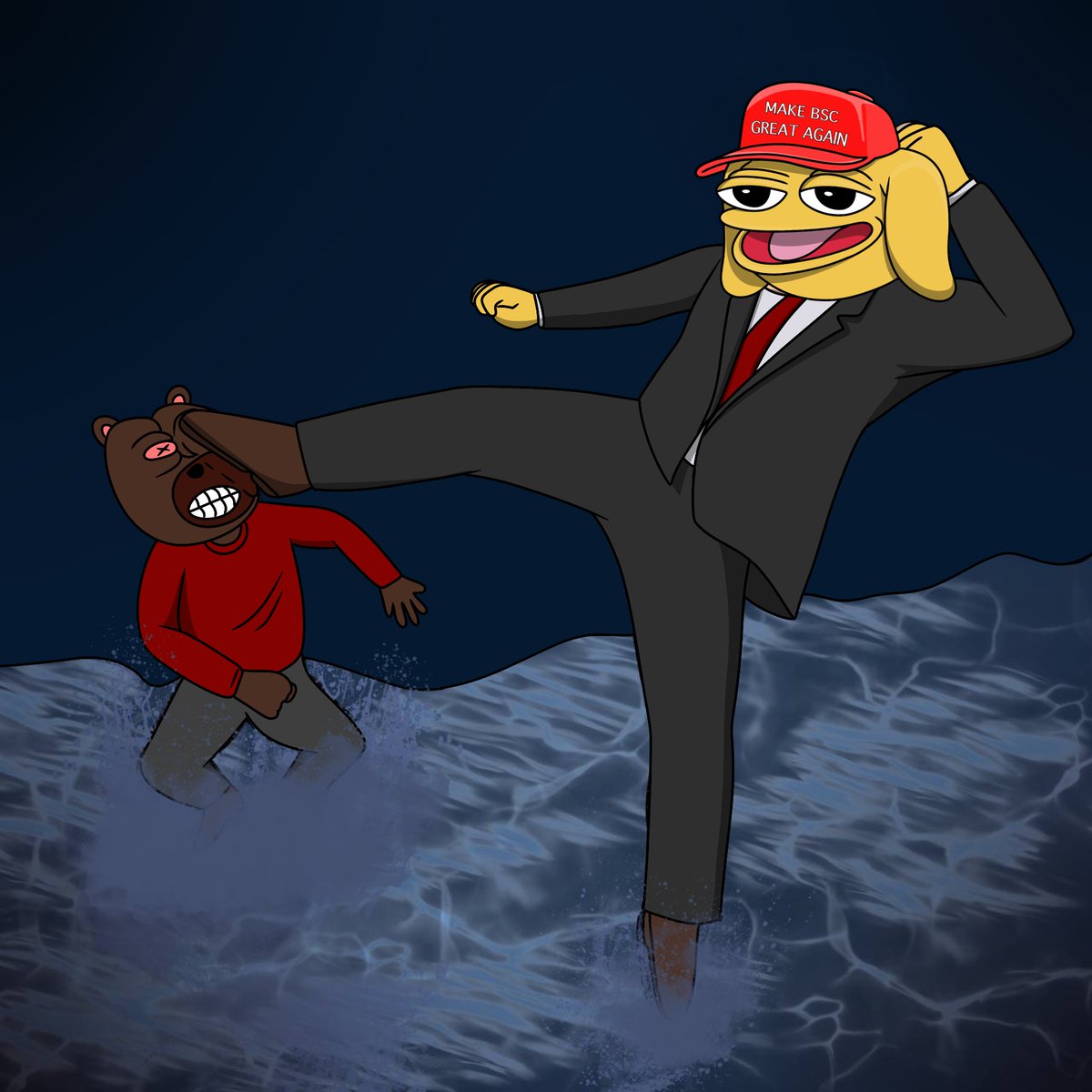 Jenifetori's tweet photo. @ApeCryptos Number one is $ANDY! gonna make BSC  great again,  Bears and out! @andycoinbsc https://t.co/2wYUfEE3rc