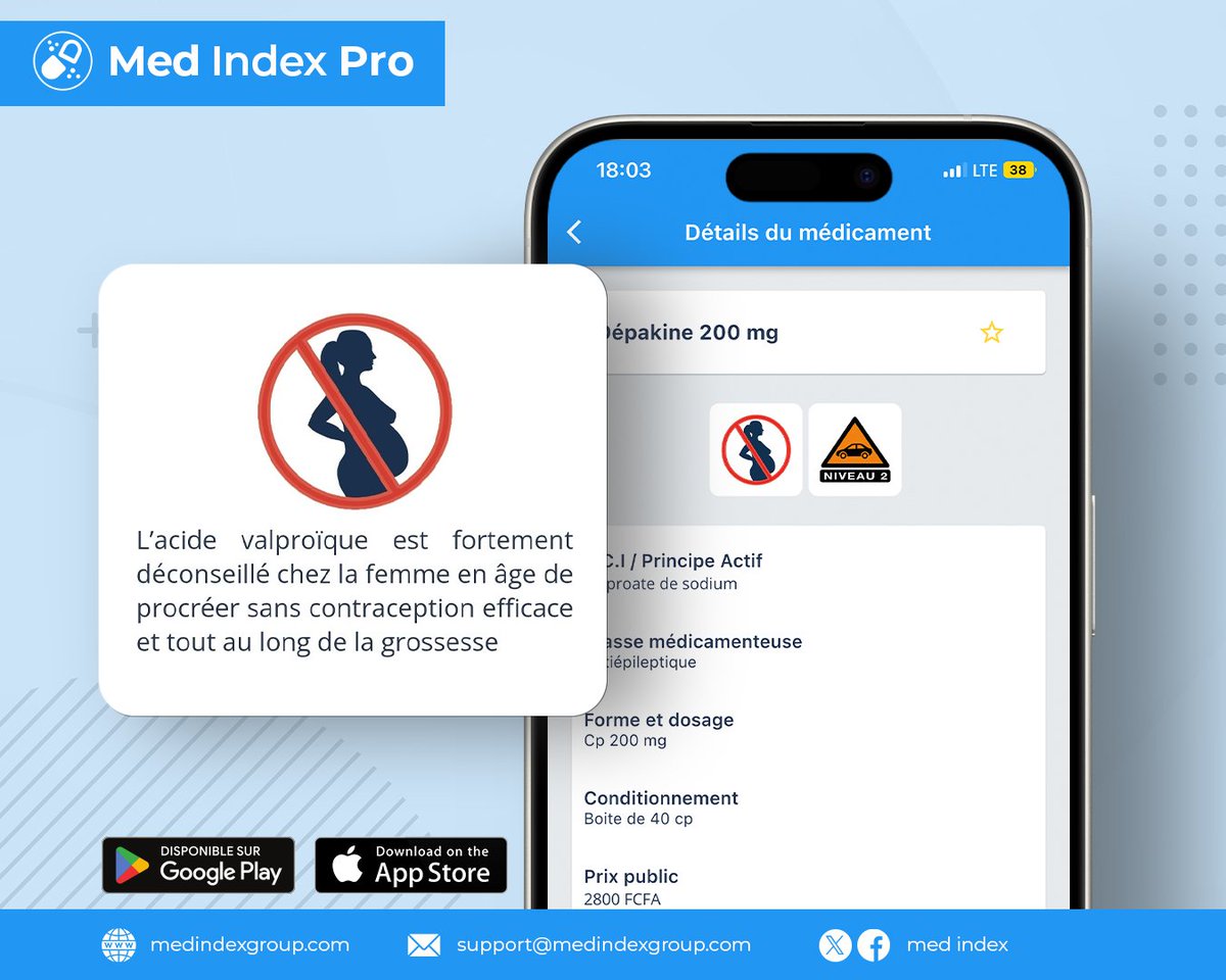 Med_Index's tweet photo. Sur Med Index Pro, nous avons intégré des pictogrammes pour vous alerter rapidement sur l’effet d’un médicament pendant la grossesse et sur la conduite. En cliquant sur un pictogramme, vous accédez à des informations détaillées pour une compréhension complète.
#Medindex https://t.co/VPT3by2ySD