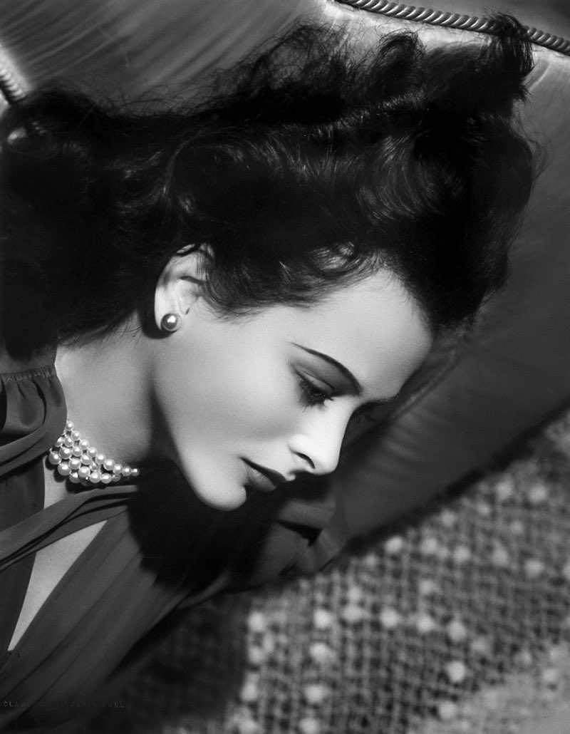 The glorious profile of Miss Hedy Lamarr, photographed by Clarence Sinclair Bull, 1943.......