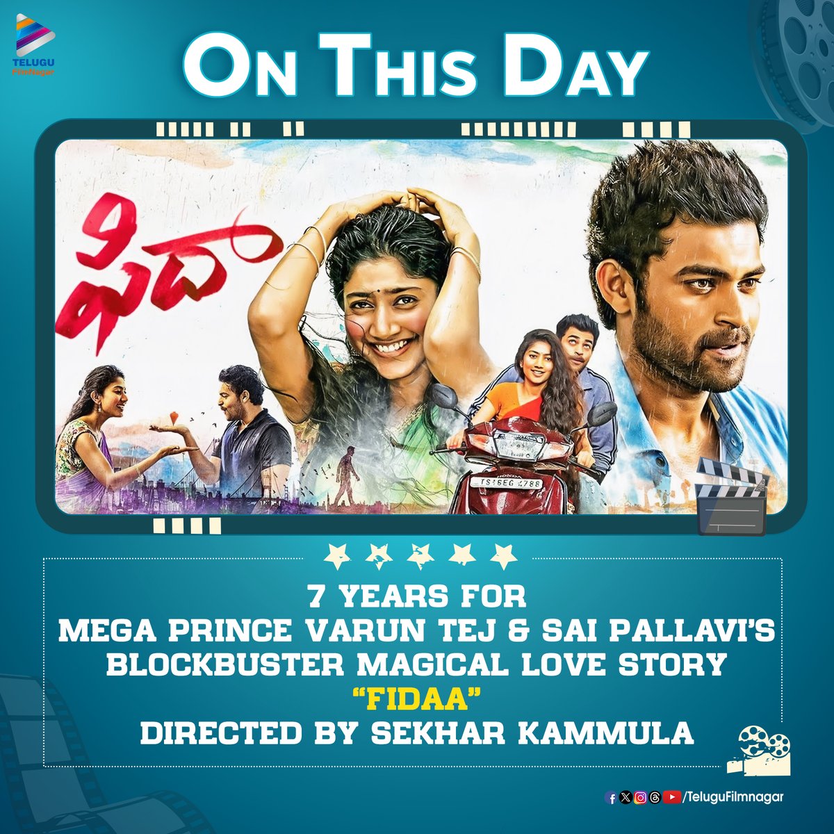 telugufilmnagar's tweet image. ప్రపంచం ప్రపంచం అన్నావ్, నువ్వెక్కడుంటే అదే నా ప్రపంచం. 💓
Celebrating 7️⃣ magical years for Mega Prince #VarunTej &amp;amp; #SaiPallavi's blockbuster love story #Fidaa directed by #SekharKammula!! 💞

#7YearsForFidaa 
@IAmVarunTej @Sai_Pallavi92 @sekharkammula @shakthikanth @SVC_official