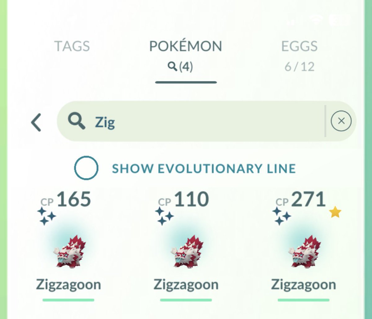 Tell me WHY and how I got three shiny zigzagoons in one day with no event going on. I won’t see another shiny for months now 😭