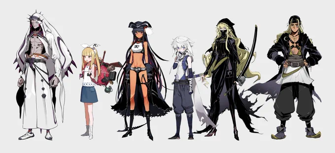 装画を描かせていただいた『砂の海のレイメイ 七つの異世界、二つ太陽』のキャラデザです!ぱっと見分かりやすい感じで!!#レイメイ#ガガガ文庫 