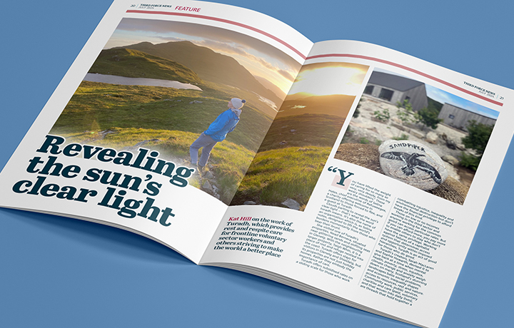 TFN is <a href="/scvotweet/">SCVO</a>'s magazine for the #VoluntarySector
 
This month: Kat Hill <a href="/Katricianh/">Kat Hill</a> on the work of Turadh which provides space to rest and relax for #VoluntarySector workers and others striving to make the world a better place
 
Available to all: okt.to/sLYwzq