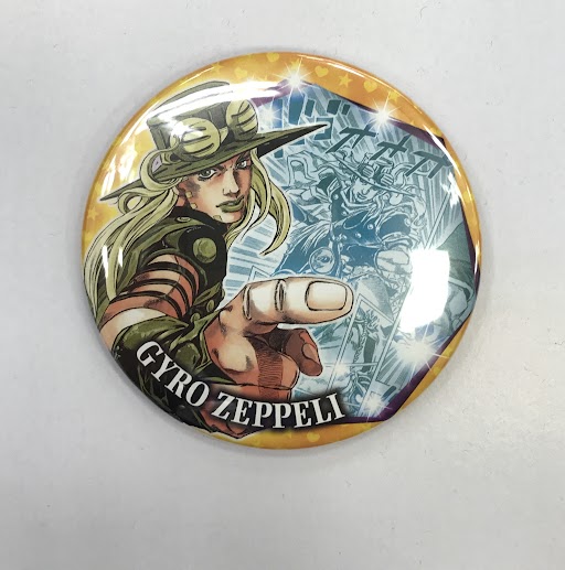 日本正本 ジョジョ コレクション缶バッジ HEROES ジャイロ・ツェペリ