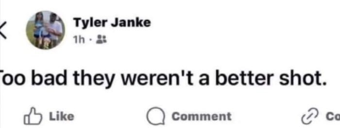 libsoftiktok's tweet photo. Tyler Janke is an employee of the MN Dept of Natural Resources. He says it’s “too bad” that the sh**ter didn’t take a better sh*t.

He’s a Government employee. Our taxes pay his salary.

The MN Dept DNR says they are “examining the matter” @mndnr https://t.co/RPtfWpCtEd