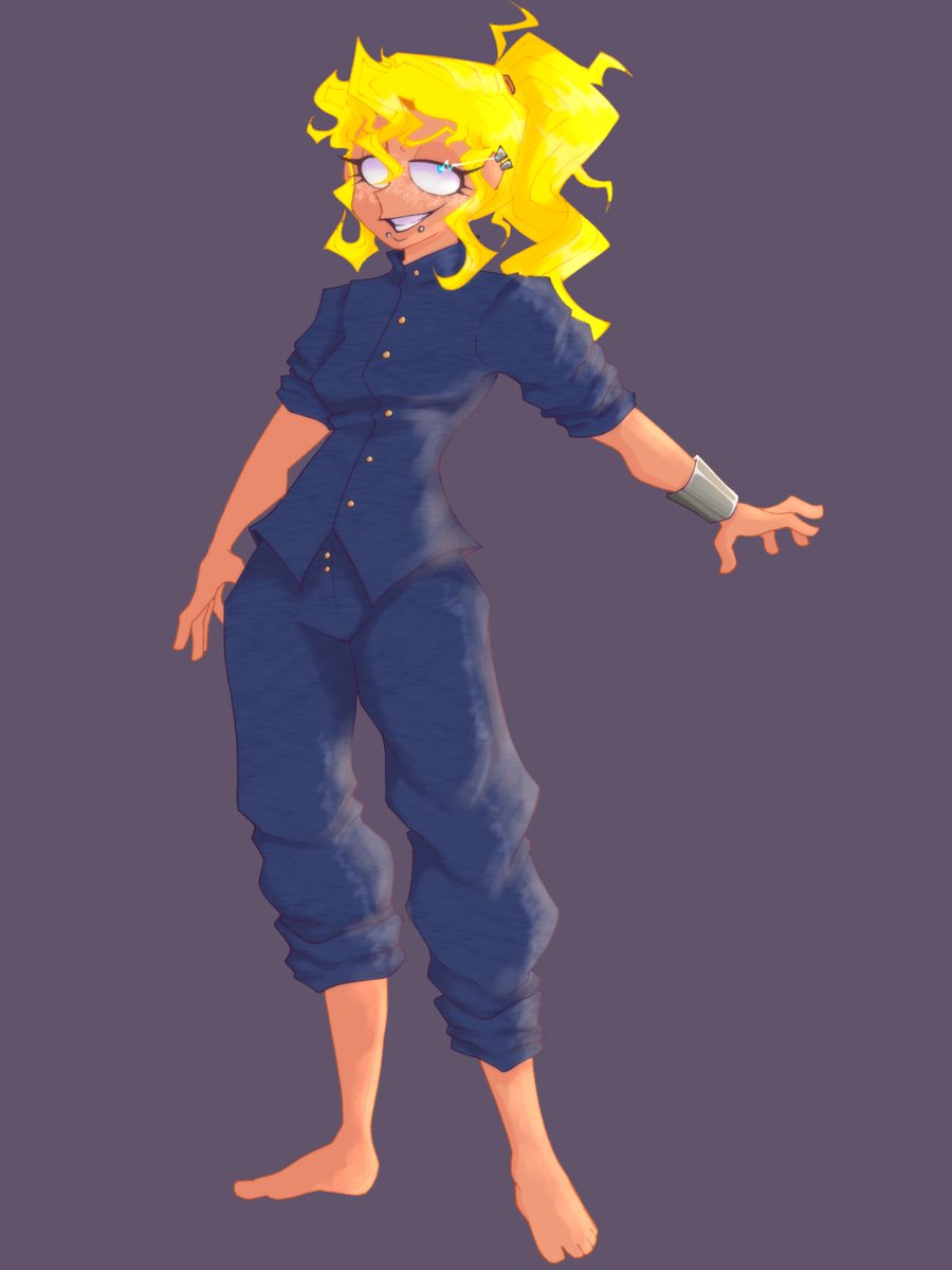 crypticsilver21's tweet photo. Ella but colored rAAAAAAAAH 
she has star freckles that will probably be explained later. 🤓

Ella is 26 years old teehee. https://t.co/yNc2DIHlbP