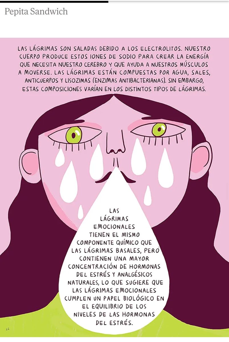 YessBarreno's tweet photo. Entrevista a Pepita Sandwich en @elmundoes:"Creo que hay una relación entre los sentimientos muy extremos, que sea tristeza, felicidad o enojo, pero cuando lo sentimos de una forma muy extrema, necesitamos liberar esa tensión a través de las lágrimas"
Más: https://t.co/T6Fs5UY8L1 https://t.co/QTTKGzdSu9