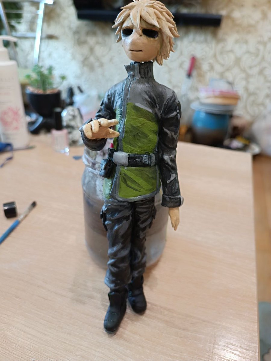 Leftyanskyyy's tweet photo. By thee wayyy! I finally finished it! It looks almost as intended 😉 #Plungerroulette #Plunger_roulette
#Sculpture https://t.co/H5WxRe25Sr