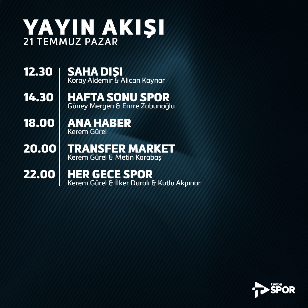 tivibuspor's tweet photo. Tivibu Spor'da bugün👇 https://t.co/RGKQYVv8XW