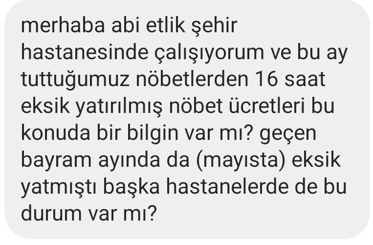 omerhemsire's tweet photo. Hemşirenin hakkını yediniz yetmedi
Şimdi de sıra parasında mı ?
2 aydır fazla mesailer eksik yatırılıyor etlikte neler oluyor?İzin olarak verilsin diyorlar izin için zaten elaman yok deniliyor.Sayın bakanım sağlık çalışanları mağdur ediliyor etlikte
@drmemisoglu 
@ankarailsaglik https://t.co/Lyc0pLmoIb