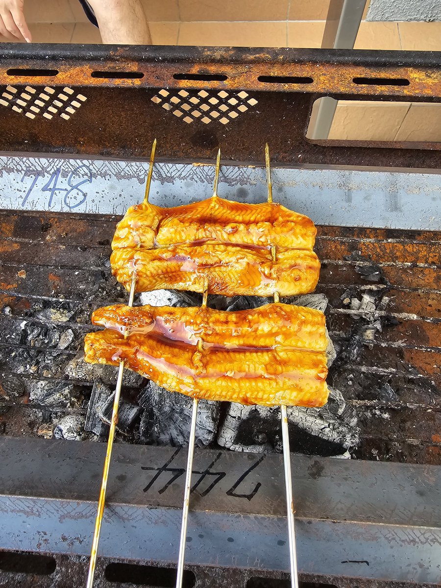 fx_Z400's tweet photo. うなぎもらったから焼いてみた https://t.co/dL3fiaCFcO