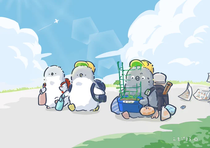 「明日から夏休み」#妄想ペンギン亜照さん 