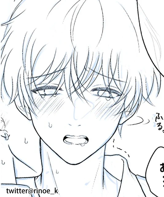 また受けが赤面して困ってる顔描いてる…

夜に完成品アップしますね🌷

#創作BL
#ヤクザの坊ちゃんと付き人 