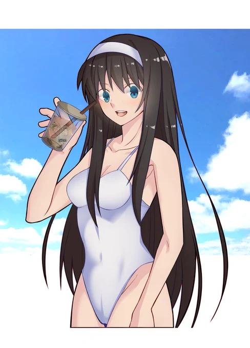 秋葉水着 