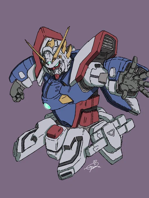 シャイニングガンダムのらくがき 