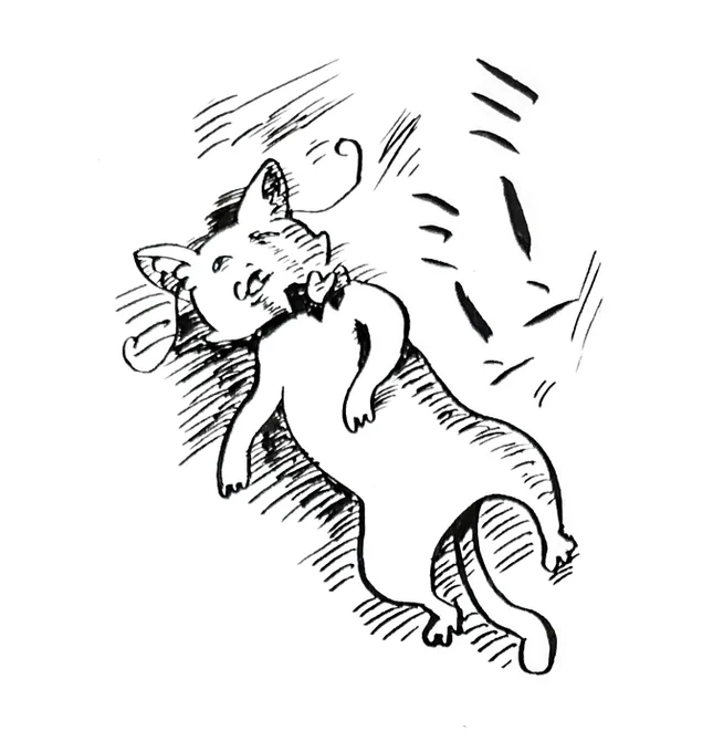 暑さにやられたユキちゃん 