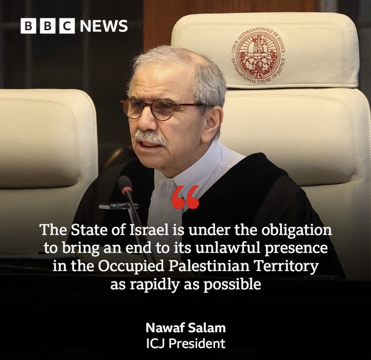 What The Fuss on X: "The UN's top court ICJ (International Court of Justice  has said Israel's occupation of Palestinian territories is illegal. #Israel  #Palestine #Gaza https://t.co/DihgZj9Jmd" / X