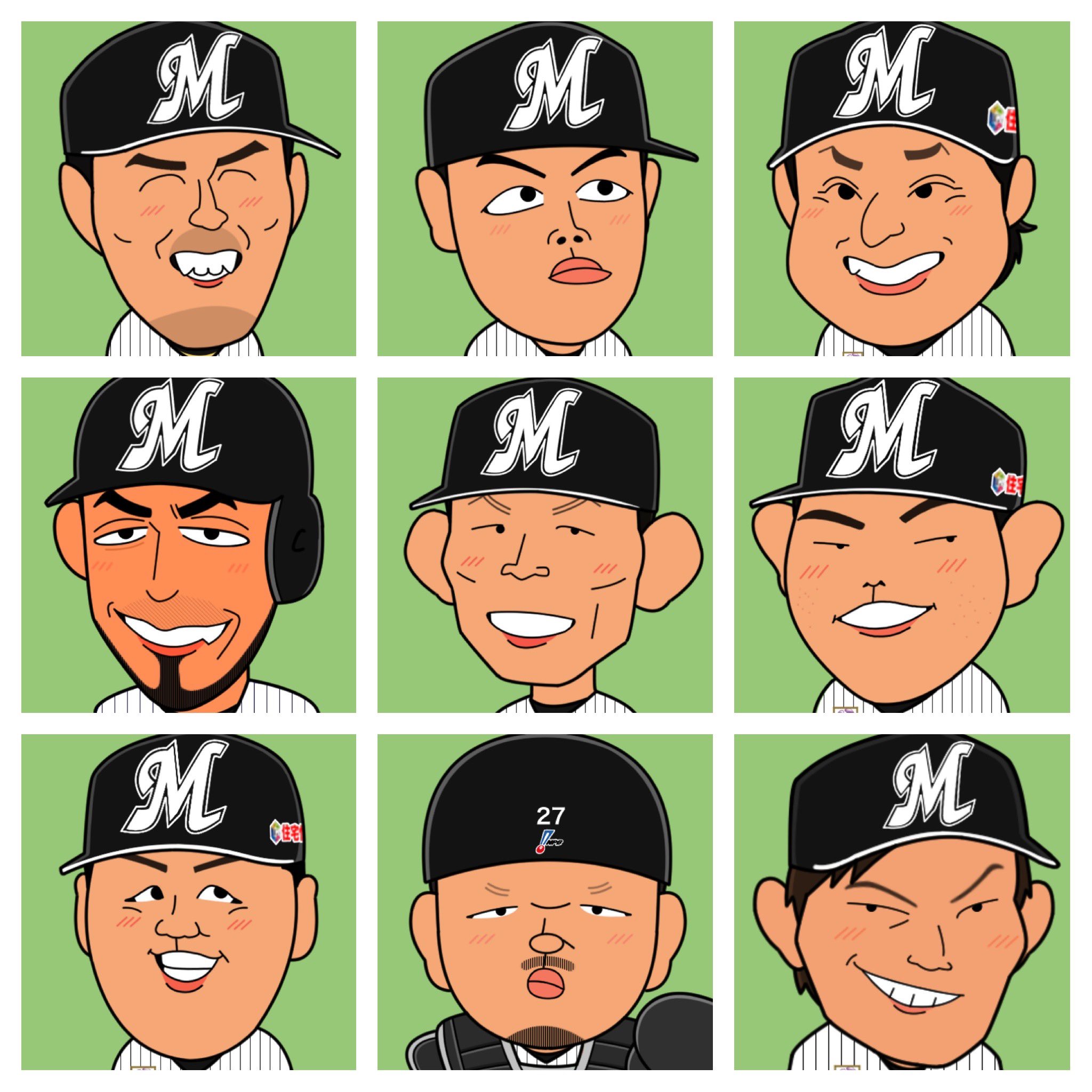 毎日オリオンズ　似顔絵手ぬぐい　1950年代　アキレス　千葉ロッテマリーンズ 毎日オリオンズ 似顔絵手ぬぐい 1950年代 アキレス 千葉ロッテ