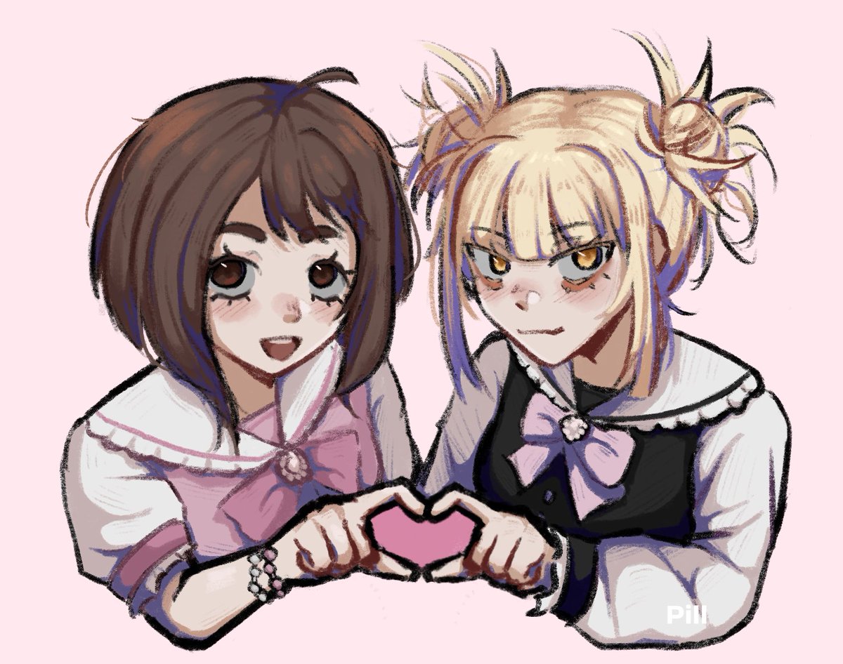 PillMogus's tweet photo. Togachako you will forever be famous #MyHeroAcadamia #fanart https://t.co/nPhLbI63tl