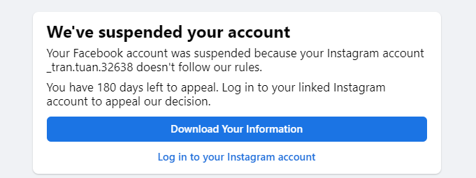 AuthorUK's tweet photo. Dear @Meta @facebook please help me. I tried to log into my account today and got this message  I've never heard of that Instagram account in my life.  I must have been hacked but I can't log in to appeal because I get the below message. PLEASE help me recover my account. https://t.co/kOiXmcvwSG