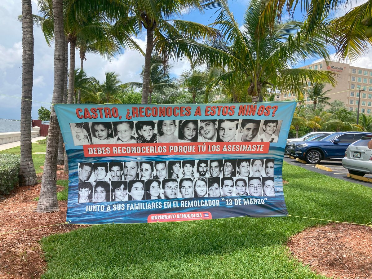 cubacenter's tweet photo. Castro, Recognize these children? You should because you murdered them together with their relatives on the "13 de Marzo" tug on July 13, 1994.
https://t.co/tJaPRXYfUq
#13J #13JCuba #JusticeForTheForgotten https://t.co/9ANLXpKN55