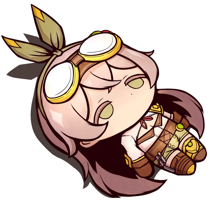 Daily Hazel Fact (9 of 100)Hazel's "beta" design was loosely based off of Amber from Genshin Impact. If you can see the similarity between the two, that's why#100hazelfacts 