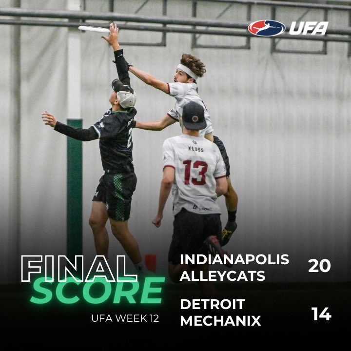 indyalleycats's tweet photo. Double Header Weekend ⚔️
Game #1 Win ✅ 
Onward to Pittsburgh for Game #2 tomorrow 🫡

Go Cats! 😼

#AlleyCats2024 #UFA2024 #NaptownNiceBoiz #AreYouIN #AmericasUltimateTeam #AllIN #UltimateFrisbee #Frisbee https://t.co/vqborzLs0E