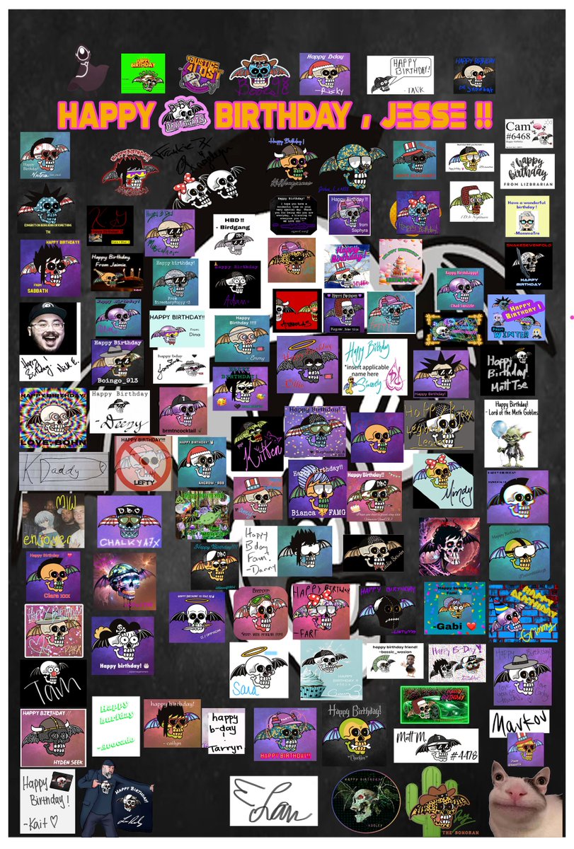 Here to wish Happiest of Happy Birthdays to <a href="/jessemarquezjr/">JESSΞ</a> !!
Hope it's a great one, JESSE!!
Love, 
the DBC
<a href="/DeathbatsClub/">Deathbats Club</a> <a href="/DBC_Community/">DeathbatsClub Community Page</a>
(Stay tuned for Part 2....still cooking)