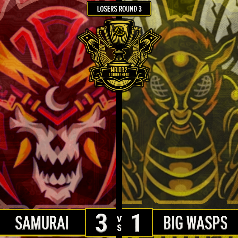 TheCoDPL's tweet photo. Samurai unsheathe the Katana to cut the BigWasps out of Championship Sunday and secure their place in the Top 4. They will be competing again tomorrow at 6pm EST for the $1,000 Day
#CPLBigWasps 3-0 #CPLSamurai
https://t.co/M19PWD05UT
https://t.co/dZHJvvU5Fc
#CoDPL | #CPLMajor2 https://t.co/76IADcx85q