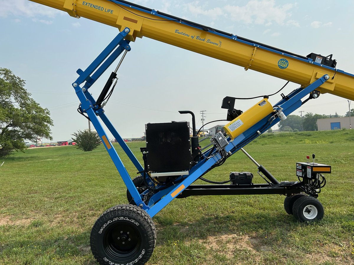See it first at #AginMotion24
The all New 14"× 45' XTL 
U-Trough Auger at 
#theBiggarAuger  booth  284 
Powered by #Kohler 56 hp diesel 
Visit us at the sales trailer and view our full product line
Heavy Duty Design 
Better Built Biggar 
#canolacrusher
#canola 
#crop24 
#hopper