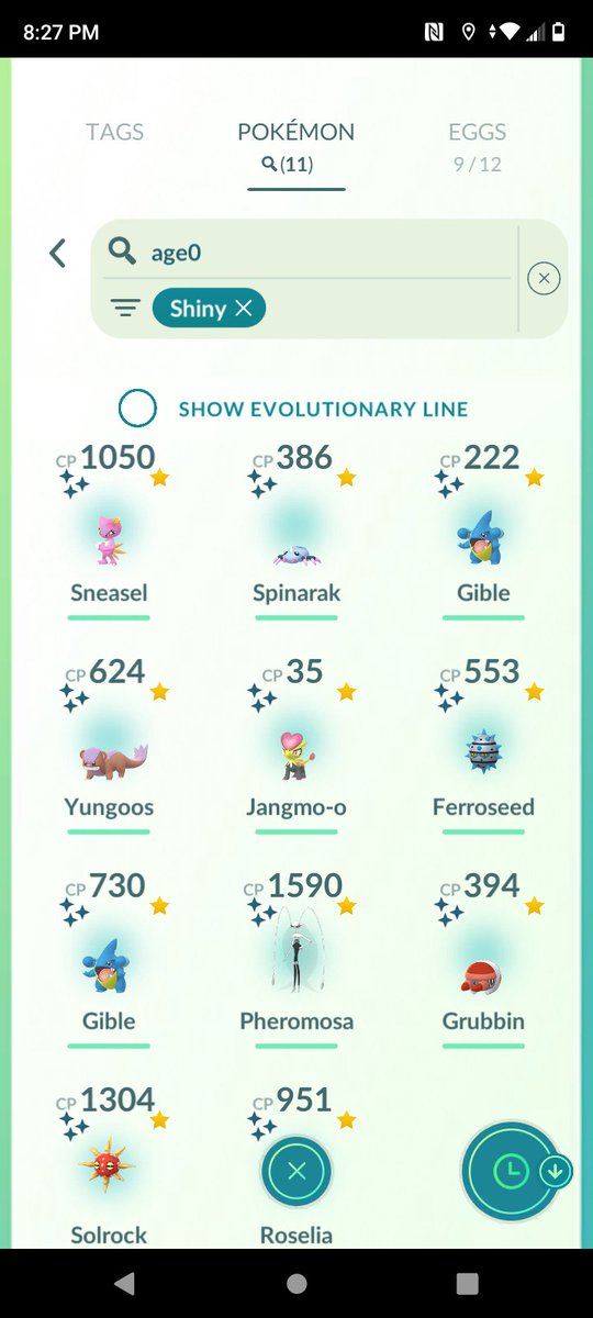 Here's my Saturday global go fest haul . . . Even though I had to work. ✨✨✨ #PokemonGo #Shiny #GoFest2024