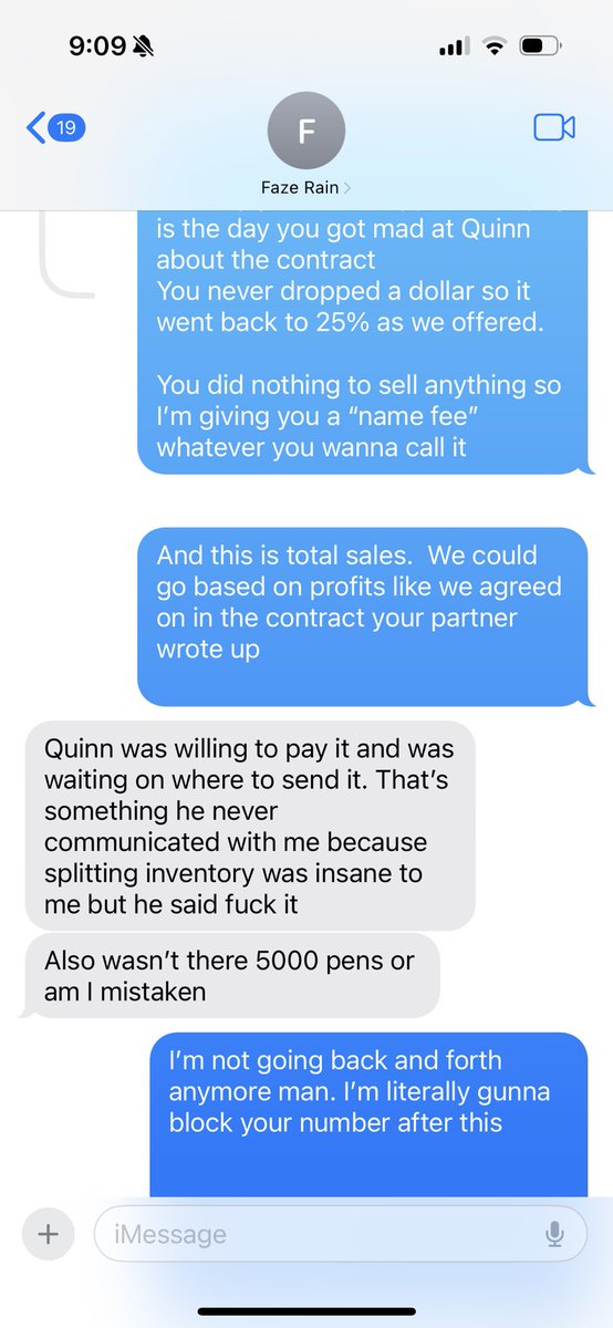 dope_as_yola_'s tweet photo. It was never 50%. It’s insane you keep saying this   We offered you 25% to do the collab, we would cover 100% of costs and all you have to do is do 1 video a month mentioning it 
After that meeting your partner asked for 50% if YOU put up 50% of the money and we said “dude, of course that would help so much”  you literally haven’t posted 1 fuckin video which is insane.   
The day we launched you finally read your own contract and said “wait, we put up 50%.  I didn’t know that”. You and your partner wrote YOUR OWN CONTRACT,  this is insane.  YOU GUYS WROTE IT and we fully agreed. YOUR team wrote it. 
The day we launched you said all this with 2 months leading up to  last minute read of a contract you wrote is wild.   We said “ok please sign soon we already launched” 
You posted 2 story posts in the first 2 months of the launch.    You brought in 8% of month 1 sales which is terrible and not what we expected but we said fuck it a deal is a deal 

YOU started acting insane to wear my partner and I stepped in and talked to you.  Has an hour + conversation with you and you apologized dude.   If you wanna be a dick I can say everything we talked about and this fake manly image you got would crumble.   You are so fragile it’s insane.  You did nothing whatsoever to help and after 5 months  you started being insane on the text again saying I’m scamming you. 
The original deal was 25%.  You brought in 8% of sales month 1 dude.  The previous customers on the collab that bought was 92%.  I told you , while you were streaming on the phone like a weirdo.  “You aren’t as cool as you think, try being nice to people and maybe shit would turn around for you”.  You told me. “Dog, that’s fucked up, naw that’s not cool to say”. 
Dude this is so damn stupid.  Why didn’t you post the screen shot of me asking for your wire info hellllllllla times 

The amount to date sold is that number is gross amount.  That number isn’t profit so consider.  And we are giving away the rest and eating almost 40k is costs. We aren’t even charging for the costs.   We just want you to leave us alone because you are a fuckin asshole on the phone and it’s insane.  My partners fuckin hate talking  to you and for some reason you blame me for all of this.  You fuckin flaked and didn’t help us sell shit. And you STILL never signed the contract YOUR partner wrote.    Bro I offered you 5% royalty, I personally wanted 10% but my partners truly fuckin hate how we ended up losing helllal money and you are still such a dick about all this.  So we offered you the 5% of gross 

You told me “suck my dick, keep the money and get a trainer”.  Bro I’m busy as shit and you are so damn annoying. I will never address this again, as I said hella times.   “Send the wire info so I don’t have to talk to you again”. 
Have a great night