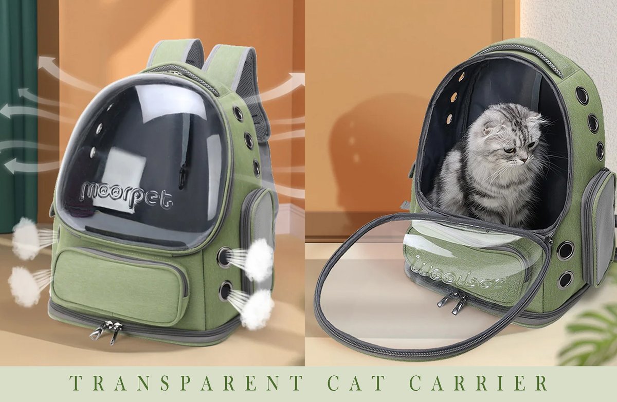 TrendBlust's tweet image. 🐱✨ Adventure awaits with our Transparent Pet Cat Carrier! Perfect for outdoor travels, this breathable backpack ensures your kitty stays comfy and curious. 🌟🐾
Order ➡ trendblust.com/collections/pe…

#CatCarrier #PetBackpack #TravelWithCats #CatAdventure #OutdoorKitty #CatLovers