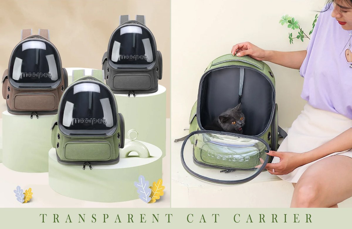TrendBlust's tweet image. 🐱✨ Adventure awaits with our Transparent Pet Cat Carrier! Perfect for outdoor travels, this breathable backpack ensures your kitty stays comfy and curious. 🌟🐾
Order ➡ trendblust.com/collections/pe…

#CatCarrier #PetBackpack #TravelWithCats #CatAdventure #OutdoorKitty #CatLovers