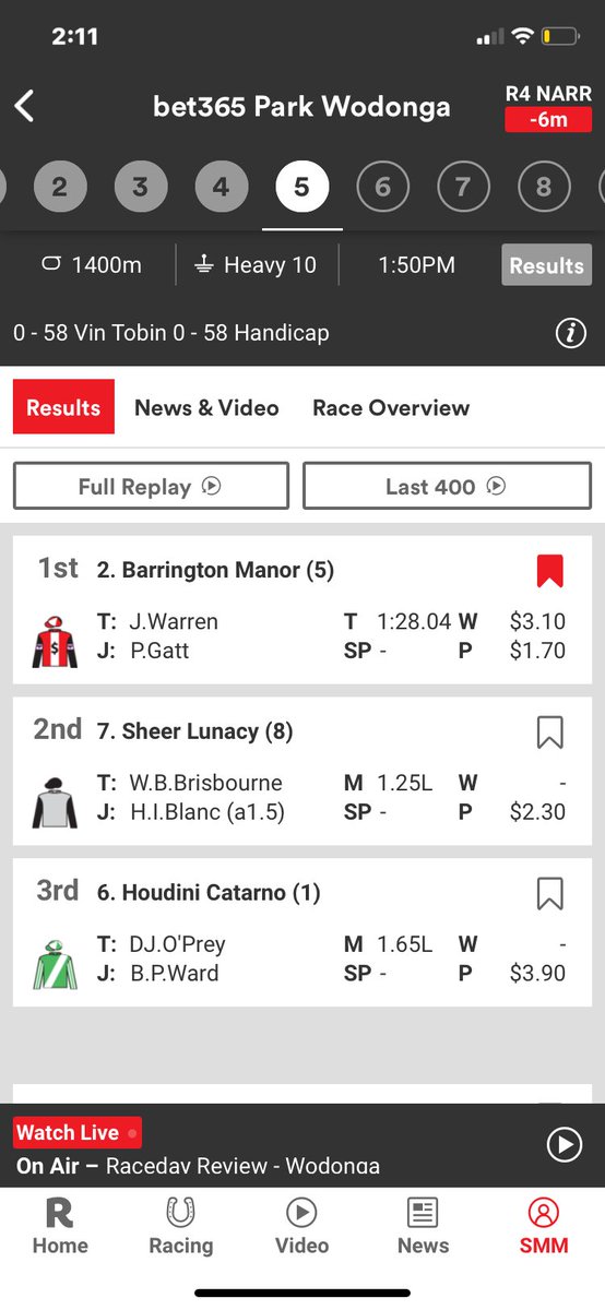 SharonSmoney's tweet photo. My home  bred wins again so proud and happy @WarrenRacing https://t.co/tIMP0UvE7D