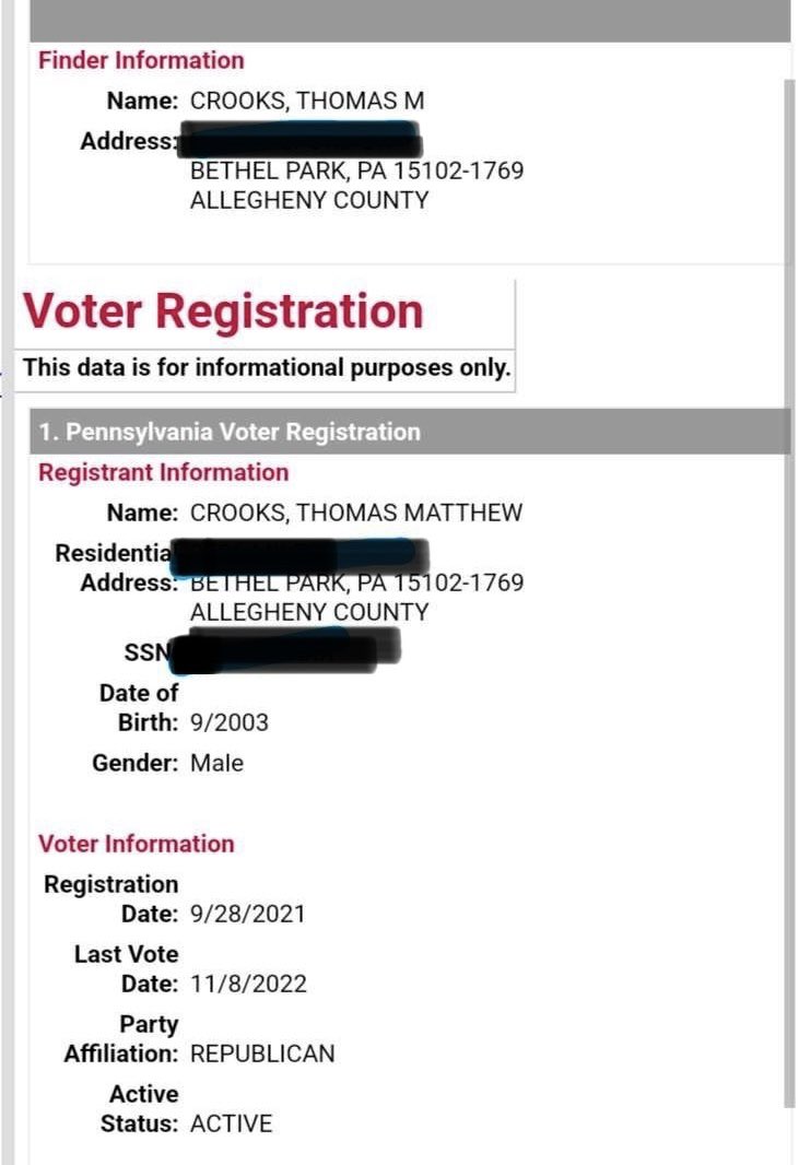 joncoopertweets's tweet photo. If the New York Post story is accurate, then the shooter appears to be a registered Republican. https://t.co/VQ1T3CAVsW