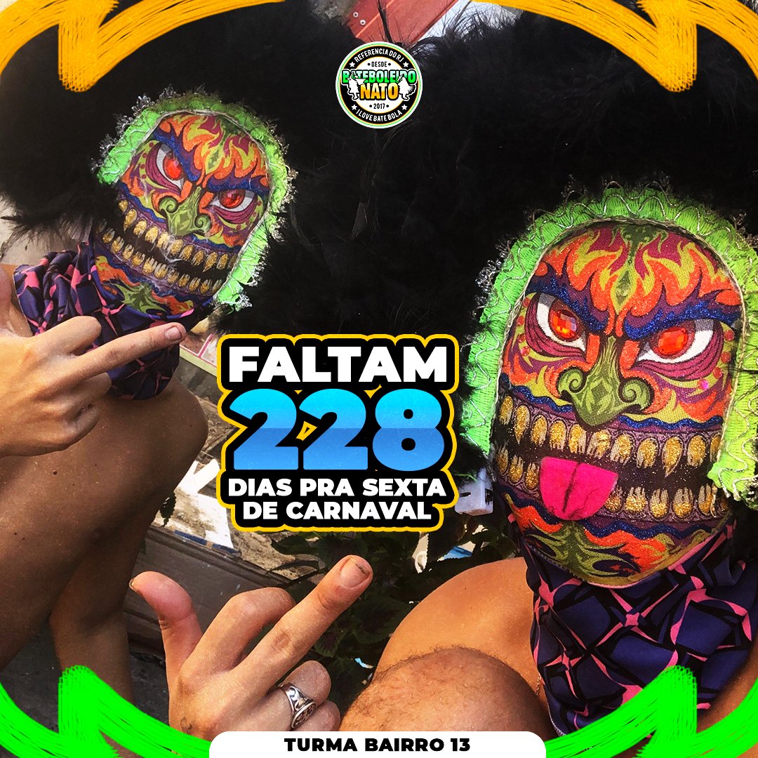 bateboleironato's tweet photo. FALTAM 228 DIAS 🎭 https://t.co/q9eg3Zyp4W