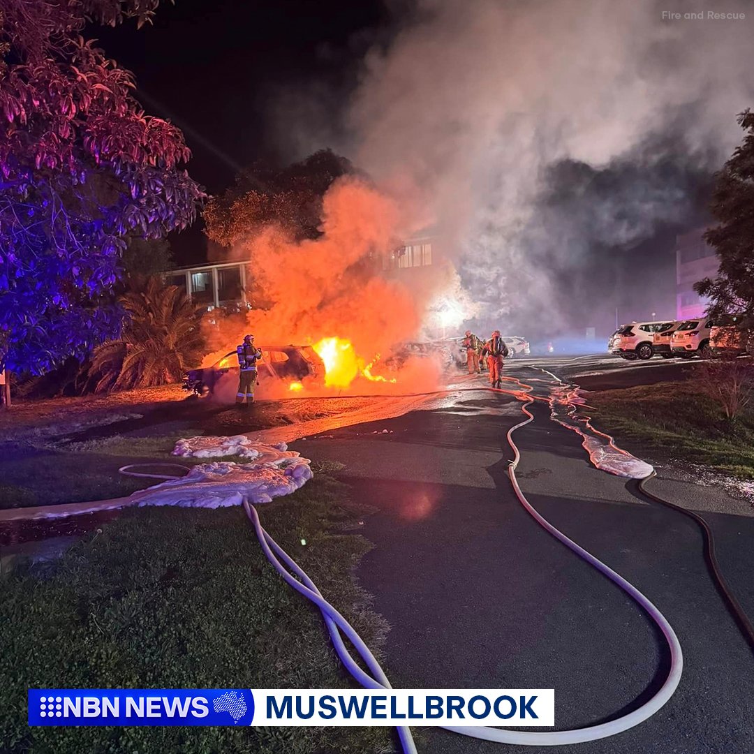 Police are appealing for information after eight vehicles were set alight and destroyed in the state's Hunter region overnight.

Emergency crews were called to a Brentwood Street carpark in Muswellbrook at around 1.30am following reports of several vehicles on fire. #NBNNews