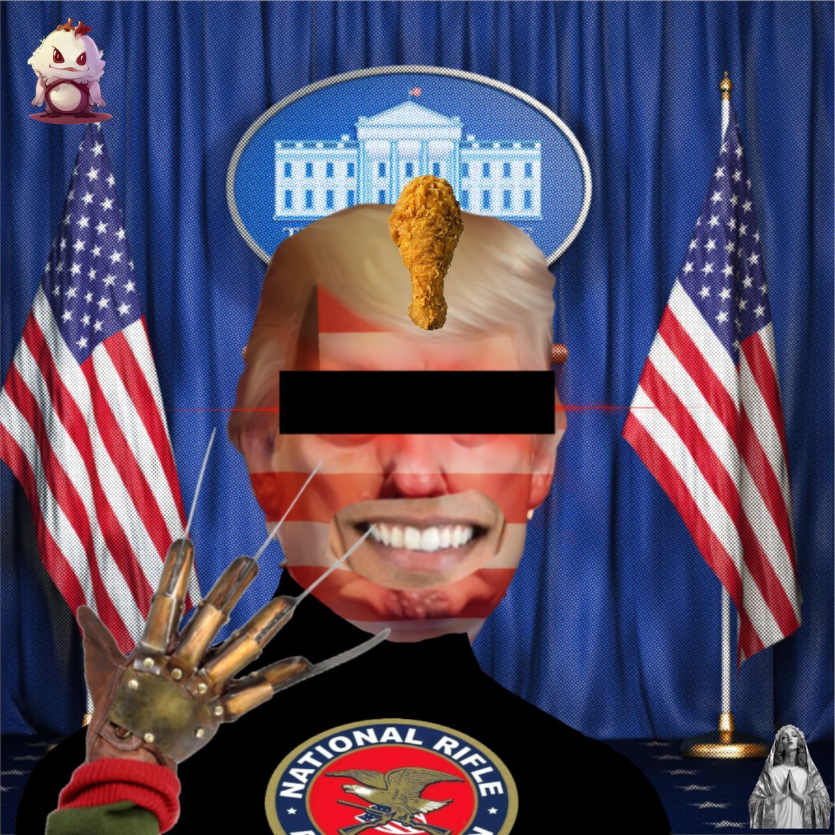 MrSilly_eth's tweet photo. That's my mfer president that is! 

#Trump2024 #infowars #Wokepixels https://t.co/8tWWtrWLqo