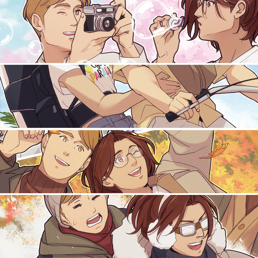 I'm honored to be part of this wonderful zine along with many talented mobuhan enjoyers 💙💛☁️ Please check it out! We are excited to share this love project with others 😊

Let's enjoy mobuhan every season 😘 