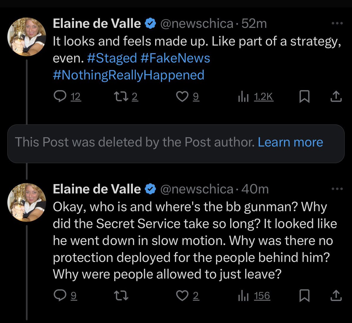 What did you delete? What are you trying to cover up?