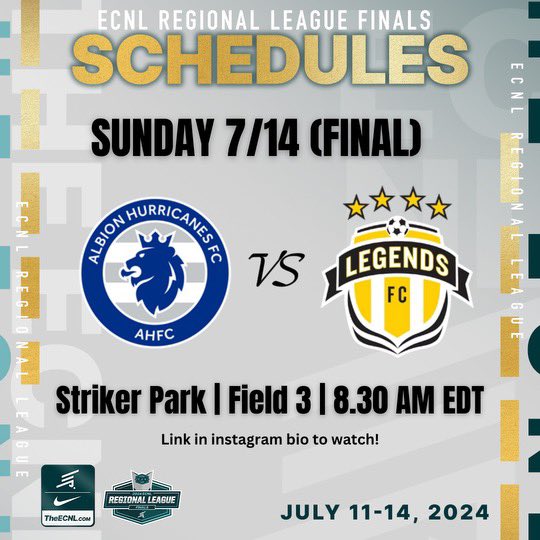 ahfc07gECRL's tweet photo. Here are the details for our CHAMPIONSHIP game tomorrow‼️

See YOU there🫵👀👏 https://t.co/5wtrnMBf6Z