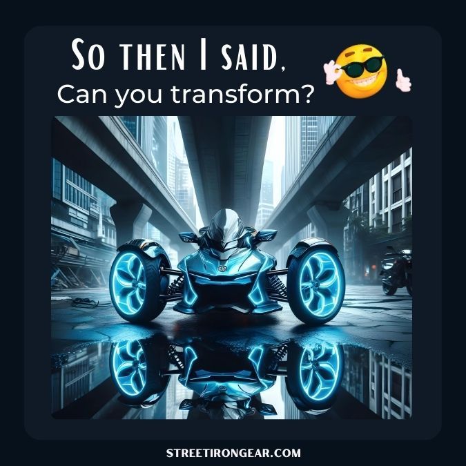 StreetIronGear's tweet image. Check out this hilarious Can-Am Spyder meme! 😂 Just when you thought your ride couldn’t get any cooler... #MotorcycleHumor #CanAmSpyder #RideLaughRepeat #TwoWheels #StreetIronGear