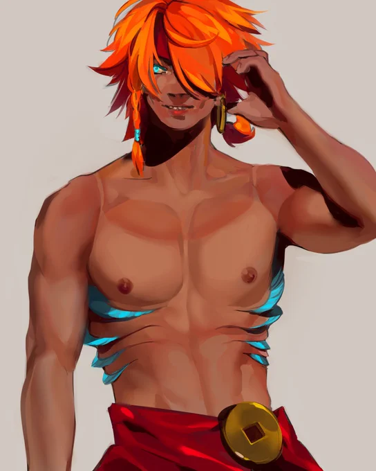 heatstroke redraw with caspian(they/them)#ocart #rkgk 