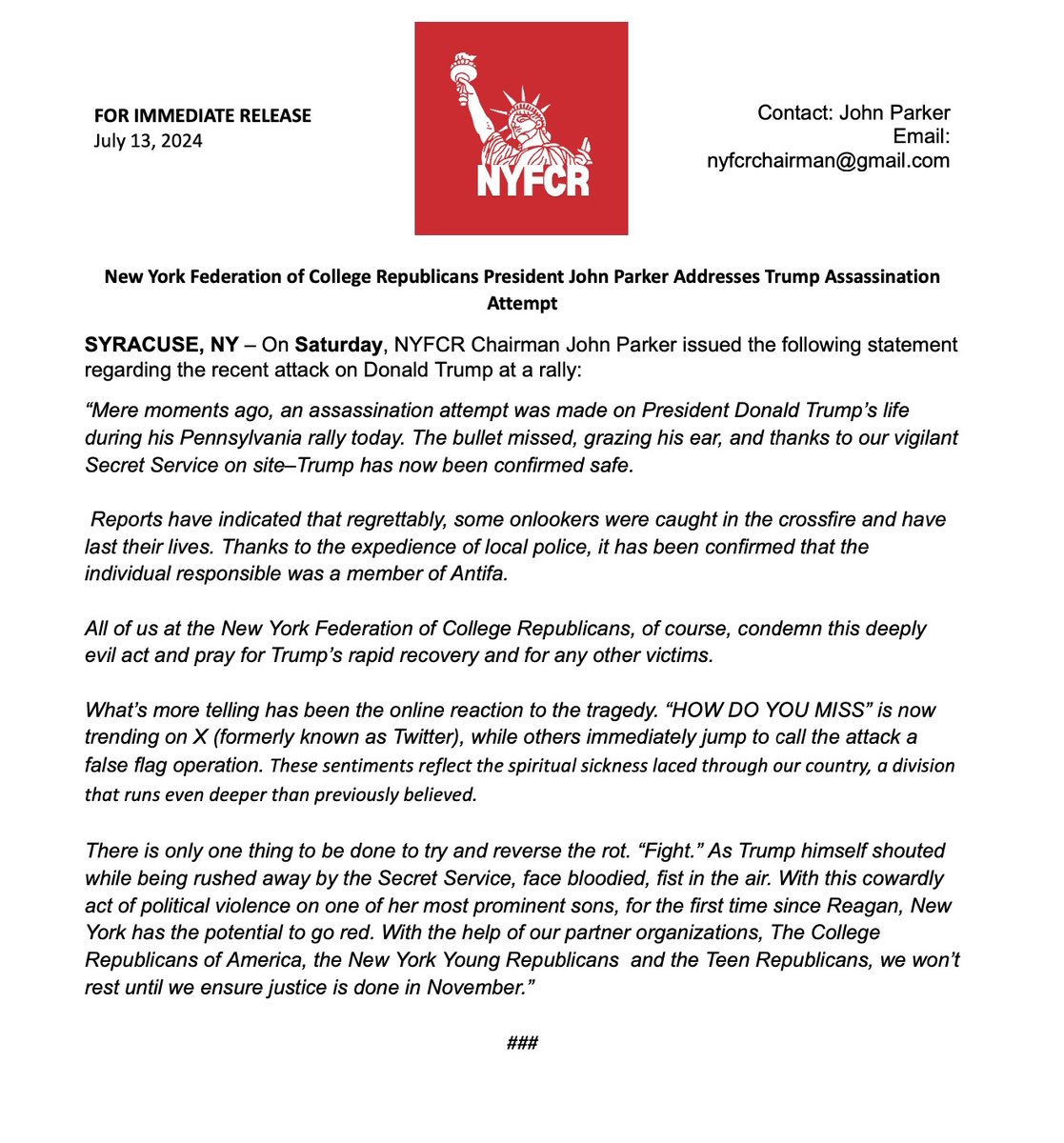 Syracuse College Republicans (@Syracuse_CR) / Posts / X
