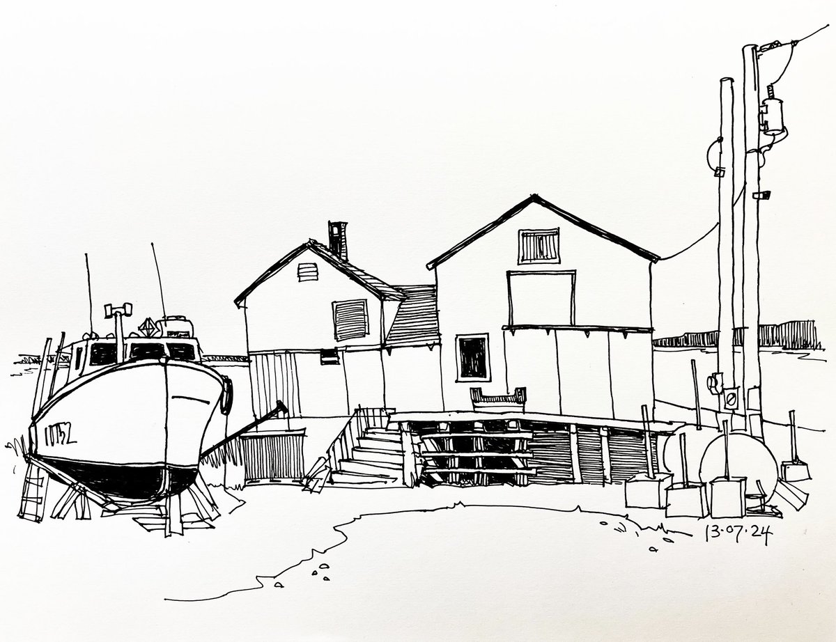 NelsonRice3's tweet photo. 96/195 Waterfront property for sale! Borden-Carleton PEI
#draw #drawing #sketch #sketching #penandink #seascape #fishingboat #fishingshack #bordencarleton #princeedwardisland https://t.co/Y5I6eBKJsN