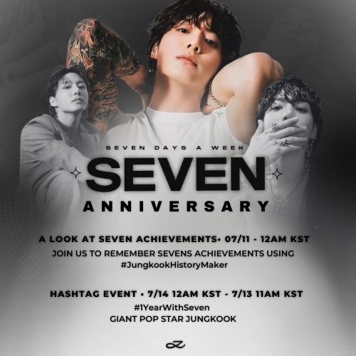 1YearWithSeven
 GIANT POP STAR JUNGKOOK