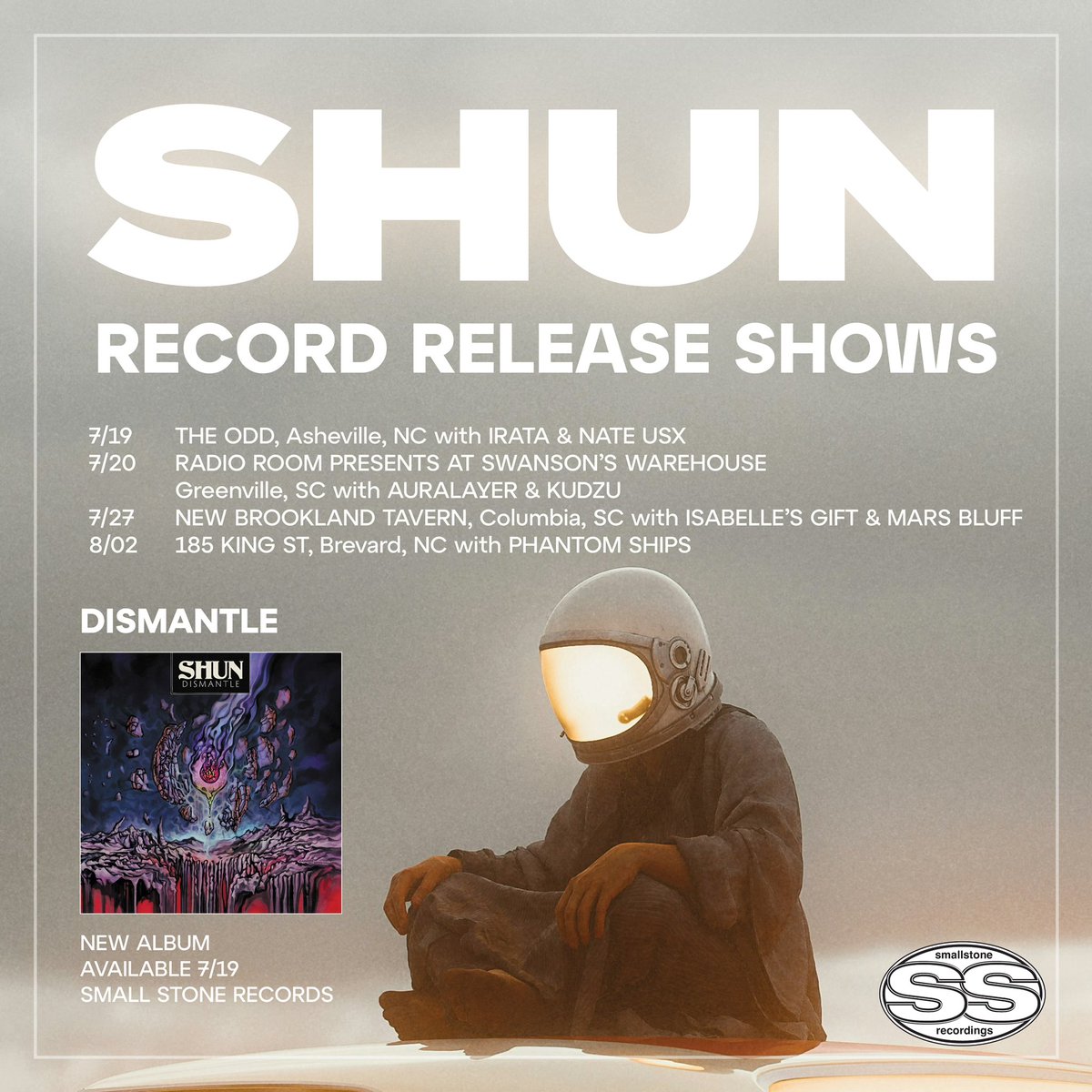 shuntheband's tweet photo. New album, new shirts, and new shows. https://t.co/8YY4p2Oir0