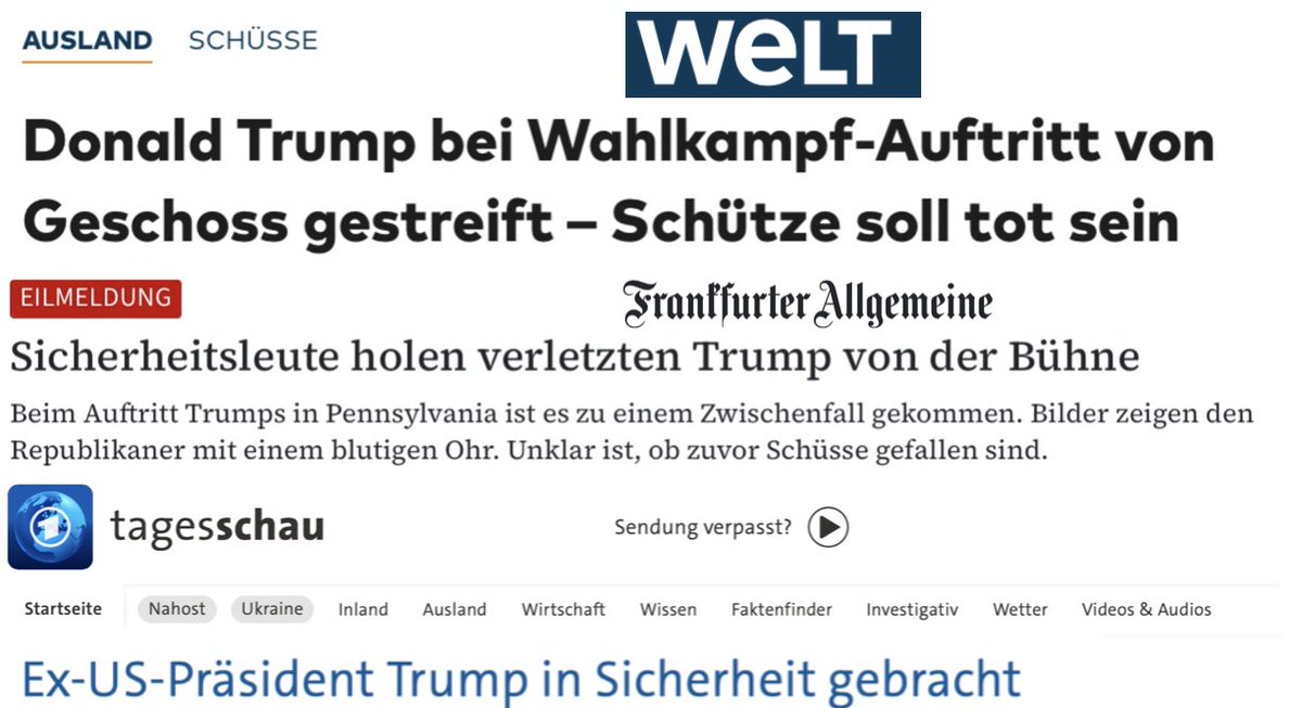 reitschuster's tweet image. "Zwischenfall", "gestreift", "von der Bühne geholt".
Sie vermeiden Klartext wie der Teufel das Weihwasser!
Ihr solltet Euch schämen, Kollegen! Einfach nur schämen!
#Trump